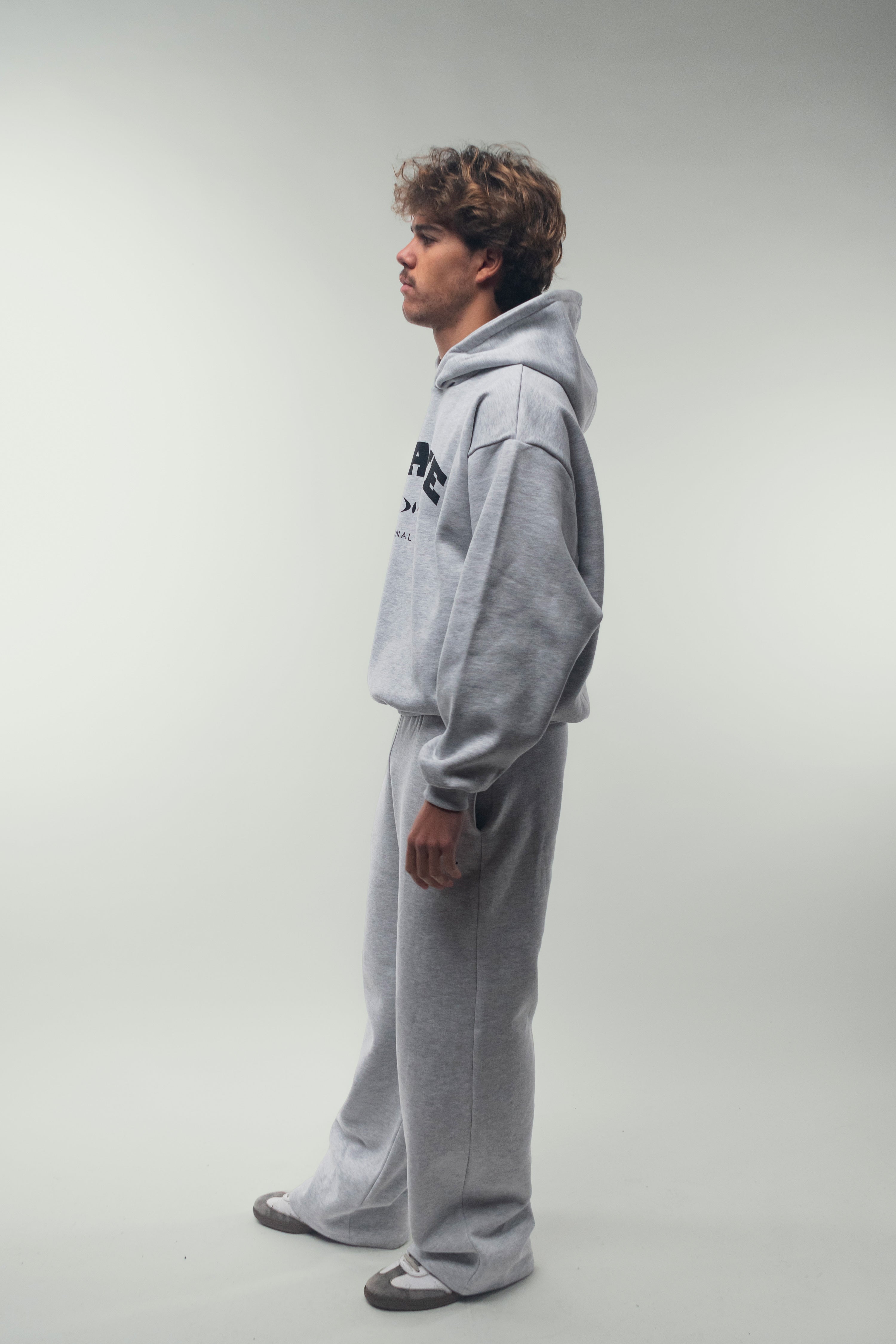 Logo Back to Original Light Grey Hoodie