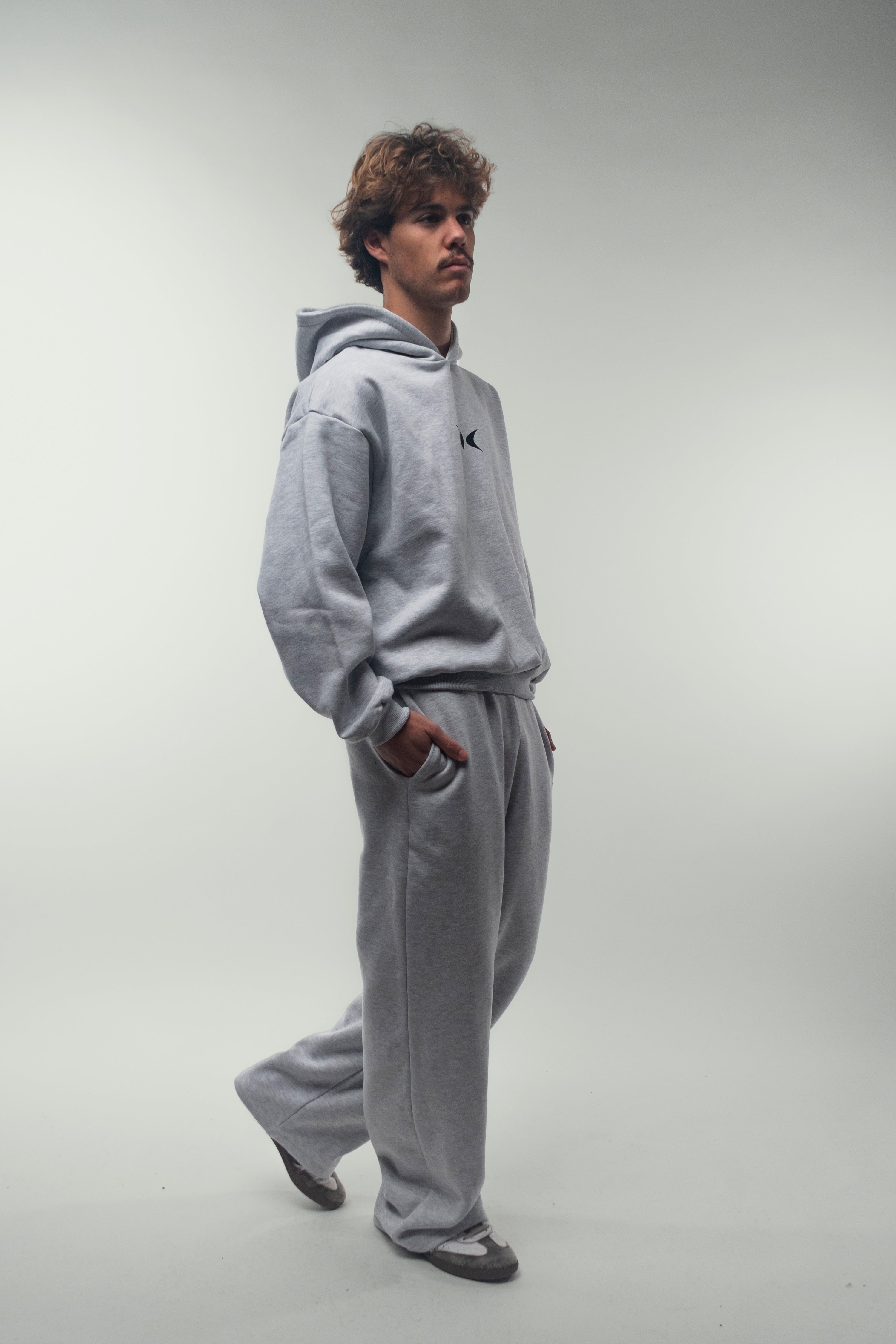 Logo Light Grey Hoodie